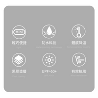 全自動6骨折疊超輕防UV遮陽傘