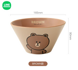 LINE FRIENDS 斗笠沙拉碗 🍜🥗 拉麵碗 🐻✨